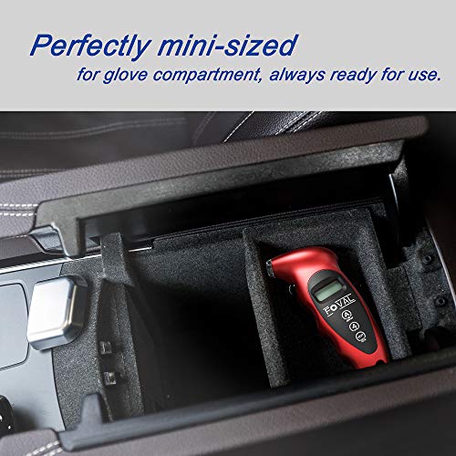 Foval Digital Tire Pressure Gauge 150 Psi For Car Truck Bicycle Instant Read With Backlit Lcd And Non-Slip Grip, 4 Pack #TOP5