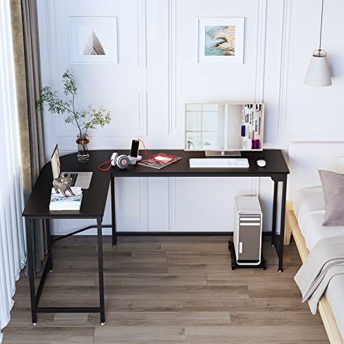 Weehom Large L Shaped Desk Corner Computer Desk Pc Gaming Table For Home Office Writing Workstation, Black #TOP5