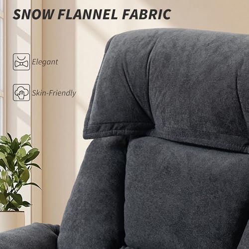 Image of HOMCOM Executive Office Chair Comfy with Foot Rest Reclining Dark Gray