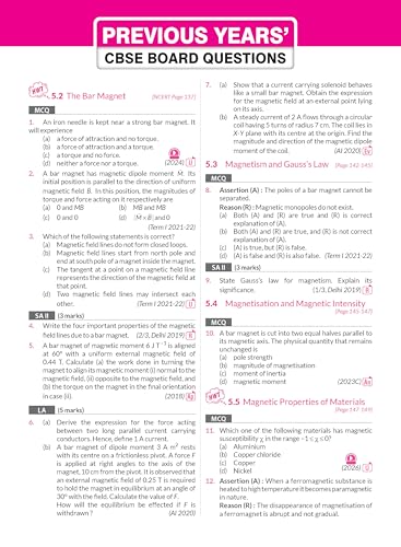 Image of MTG CBSE Class 12 PYQs Book | 10 Years (2026-2017) Chapterwise Topicwise Solved Papers Class 12 Physics - CBSE Champion For 2027 Exam | Free Video ... | CBSE Sample Papers (As Per Pattern)