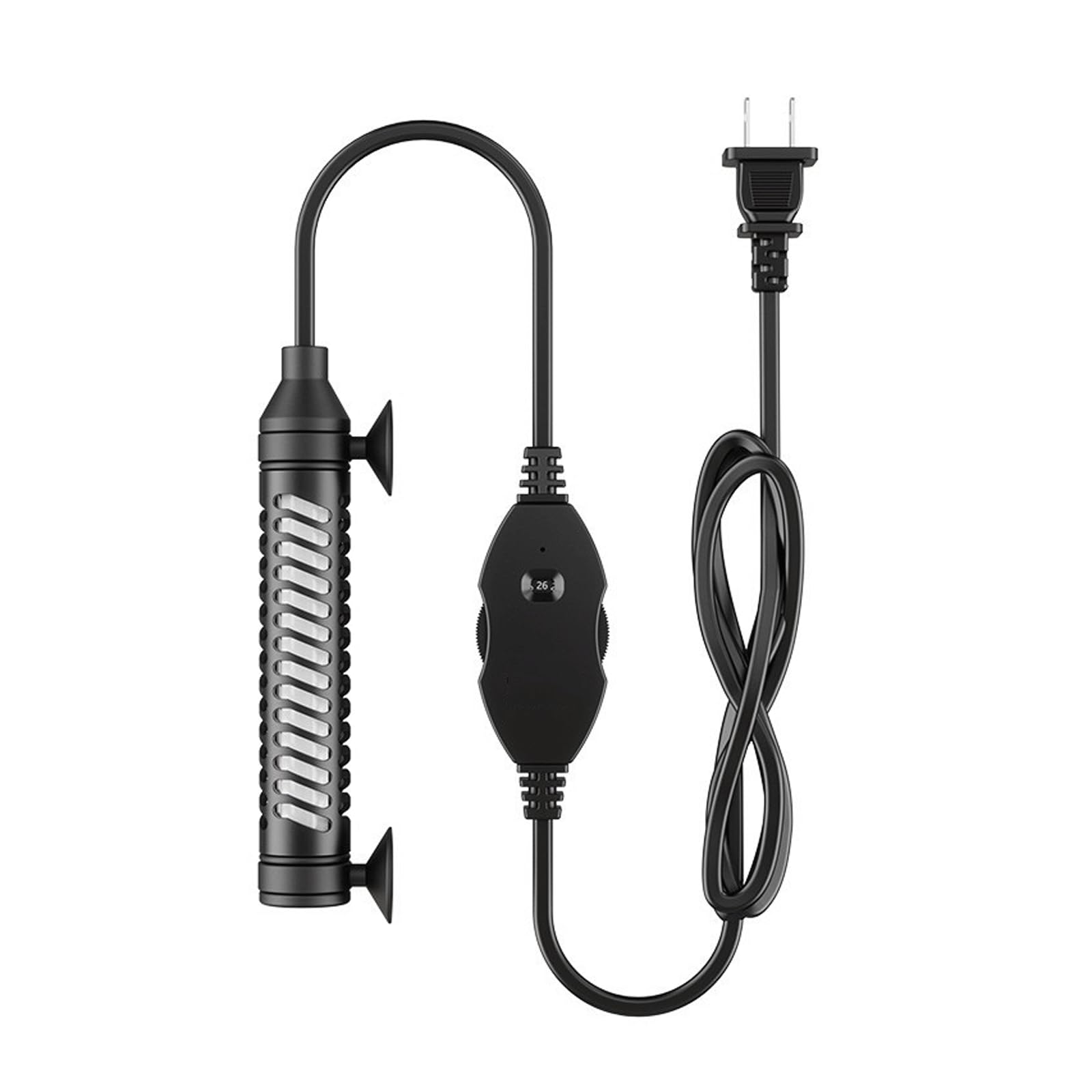 Asta riscaldante per Acquario Riscaldatore per Acquario Riscaldatore Automatico a Temperatura costante in Vetro antideflagrante con Custodia Protettiva,25W (25W)