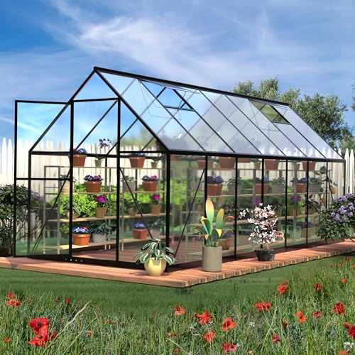 HOOYEAH 6x14 ft Greenhouse with Aluminum Frame