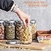Jeitae 12 Pack 32 oz Wide Mouth Mason Jars - Heavy Duty Glass Storage Jars with Airtight & Leak Proof Lids for Pickling, Canning, Food Storage, Flour, Sugar, Pasta, Oats & DIY Projects (12pack 32oz)
