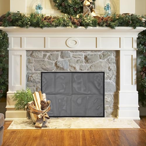 Pare-étincelles sécurisé NUOBESTY écran cheminée plastique PVC panneau pare-feu 29x40 - 5