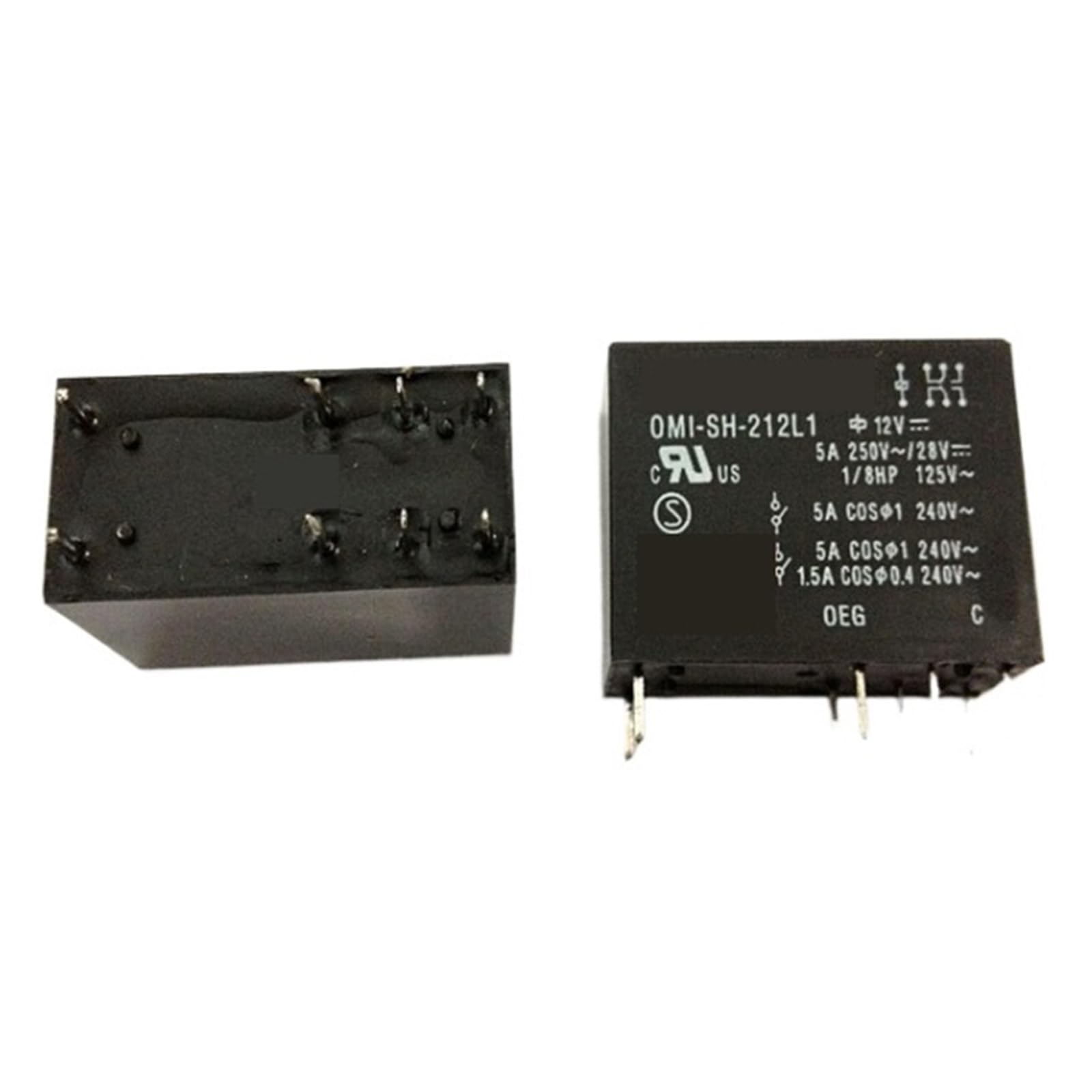 Relay OMI-SH-212L1 12VDC mini relais 5A DIP8 pour circuit imprimé