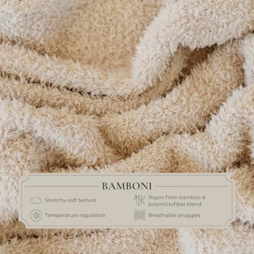 Image of SARANONI Bamboni Luxury Baby Blanket | Cozy & Soft Plush Receiving Blankets | Perfect for Girls & Infant Baby Boy Blankets | Pink - 30 inch x 40 inch
