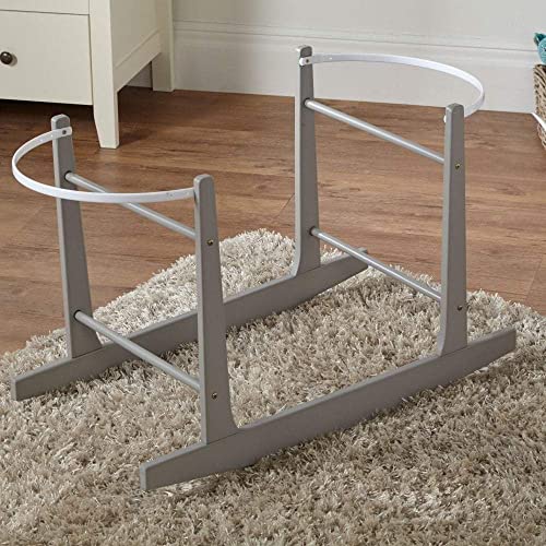 For Your Little One FYLO Grey Deluxe Moses Basket Rocking Stand
