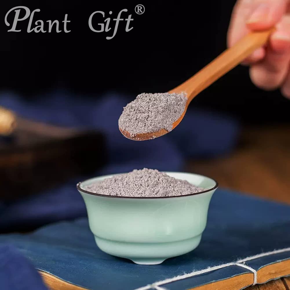 Plant Gift 100% Pure Black Rice Powder 黑米粉 Natürliches schwarzes Reismehl, großes Aroma für Getränke, gesundes Gewürz, fügt Geschmack und Geschmack hinzu, Nicht-GVO-Pulver, 100G/3.25oz
