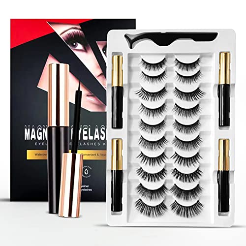 Magnetische Wimpern Enthält 10 Paar wiederverwendbare