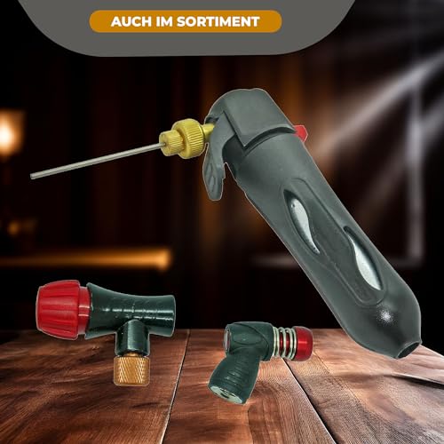 NEMT 10 16g Co2 Bierkapseln and Bikekapseln für alle Bierzapfanlagen mit 16g Kohlensäurekapseln MIT Gewinde kompatibel mit CO2 Kartuschenpumpen Fahrrad Minipumpe MIT Gewinde kompatibel mit BeerBuddy