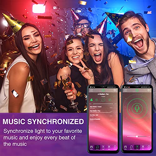 Onforu Rgbw Led Flood Light 500W Equivalent 5000Lm, Bluetooth Smart Color Changing Floodlights 2 Control Ways, Ip66 Waterproof Outdoor Uplights For Stage, Events, Landscape, Diy Colors&22 Modes #TOP3