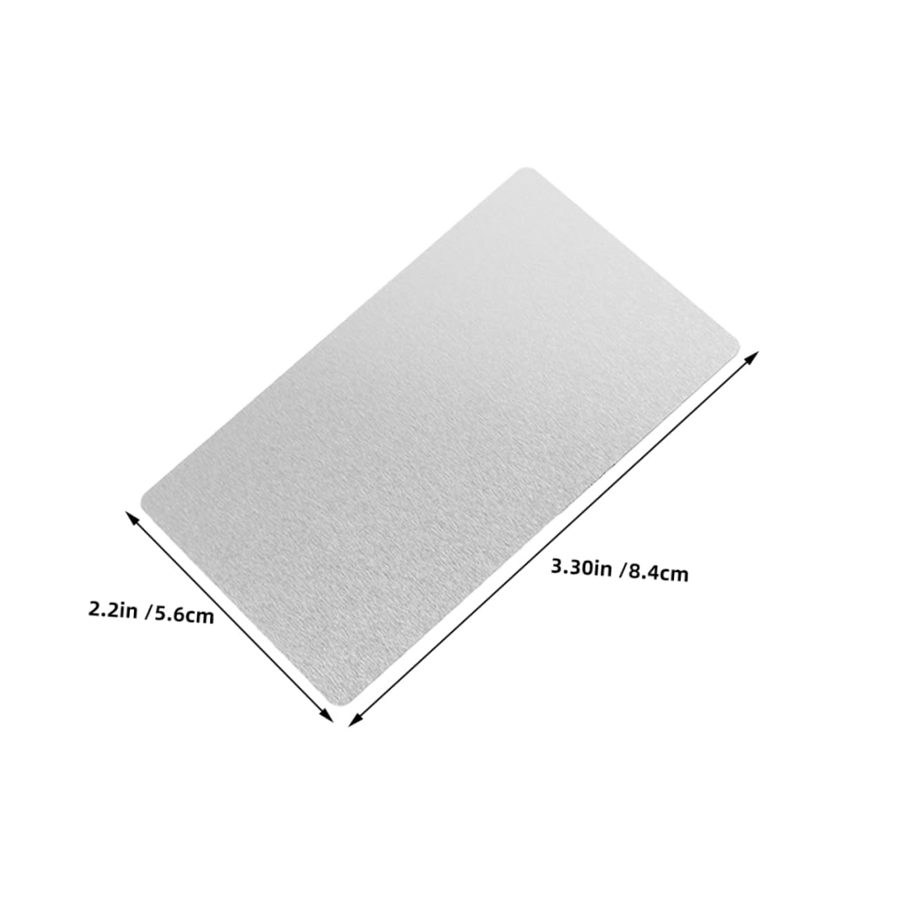 NUOBESTY 200pièces Cartes De Visite Vierges Métal Pour Sublimation Alliage Aluminium Pour Impression Diy Et Transfert à Chaud