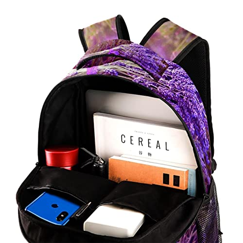 Sac à dos lavande imperméable et résistant pour protéger vos livres d'école - 4
