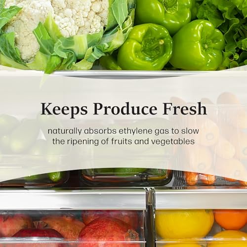 MOSO NATURAL Fridge Deodorizer, Keeps Your Refrigerator and Freezer; Fresh, Dry and Odor Free For Up To Two Years. 75gm, Long Lasting Charcoal Bag|Lasts up to 2 years! |More Powerful than Baking Soda