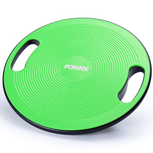 POWRX Balance Board Erwachsene / Kinder Ø 40cm mit Griffen I...