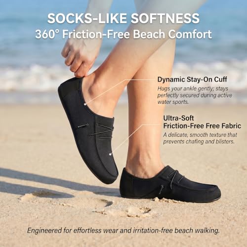 Image of JACKSHIBO Water Shoes for Women Men Quick-Dry Swim Shoes Beach Water Socks | Aqua, Swimming, Yoga, Surf, River, Lake, Kayak, Pool Socks, Cruise Essentials, Sport, Adult, Unisex, Cute, Barefoot, Vacation