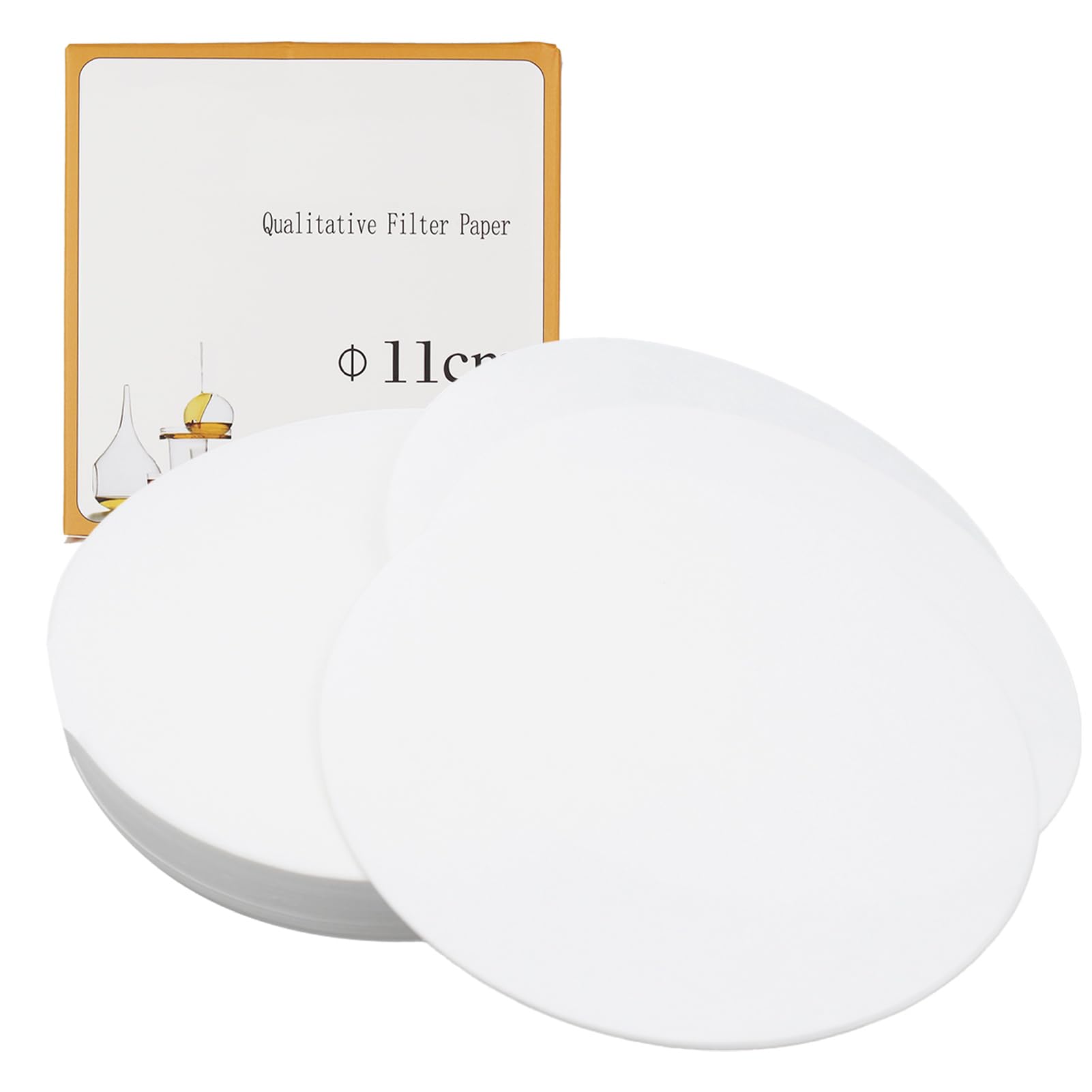 Carta Da Filtro Quantitativa 100 Pezzi - Cerchi In Cellulosa, Ritenzione 10 Micron, Diametro 94mm, Portata Lenta - Foto 4