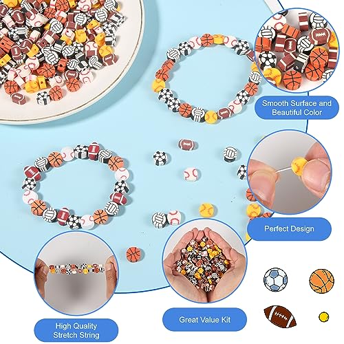 300pcs Sports Ball Beads - Image 3