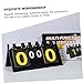 POPETPOP Portable Flipping Score Counter Board Readable Sports Scoreboard for Basketball Football Tennis Badminton Durable Design for Easy Use and Flexibility