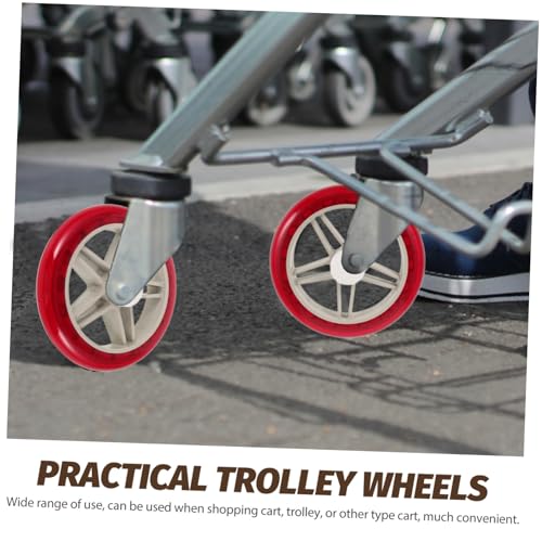 Roues de rechange silencieuses pour réparer un chariot de supermarché pliable bloqué