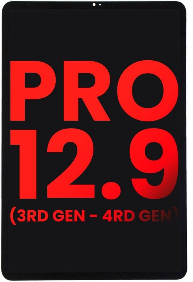 LCD Screen Replacement for iPad Pro 12.9 3rd Gen 4th Gen 2018 2020 A1895 A1876 A2069 A2069 A2232 A2233 A2229 Touch Screen Digitizer Replacement Display LCD Assembly Black