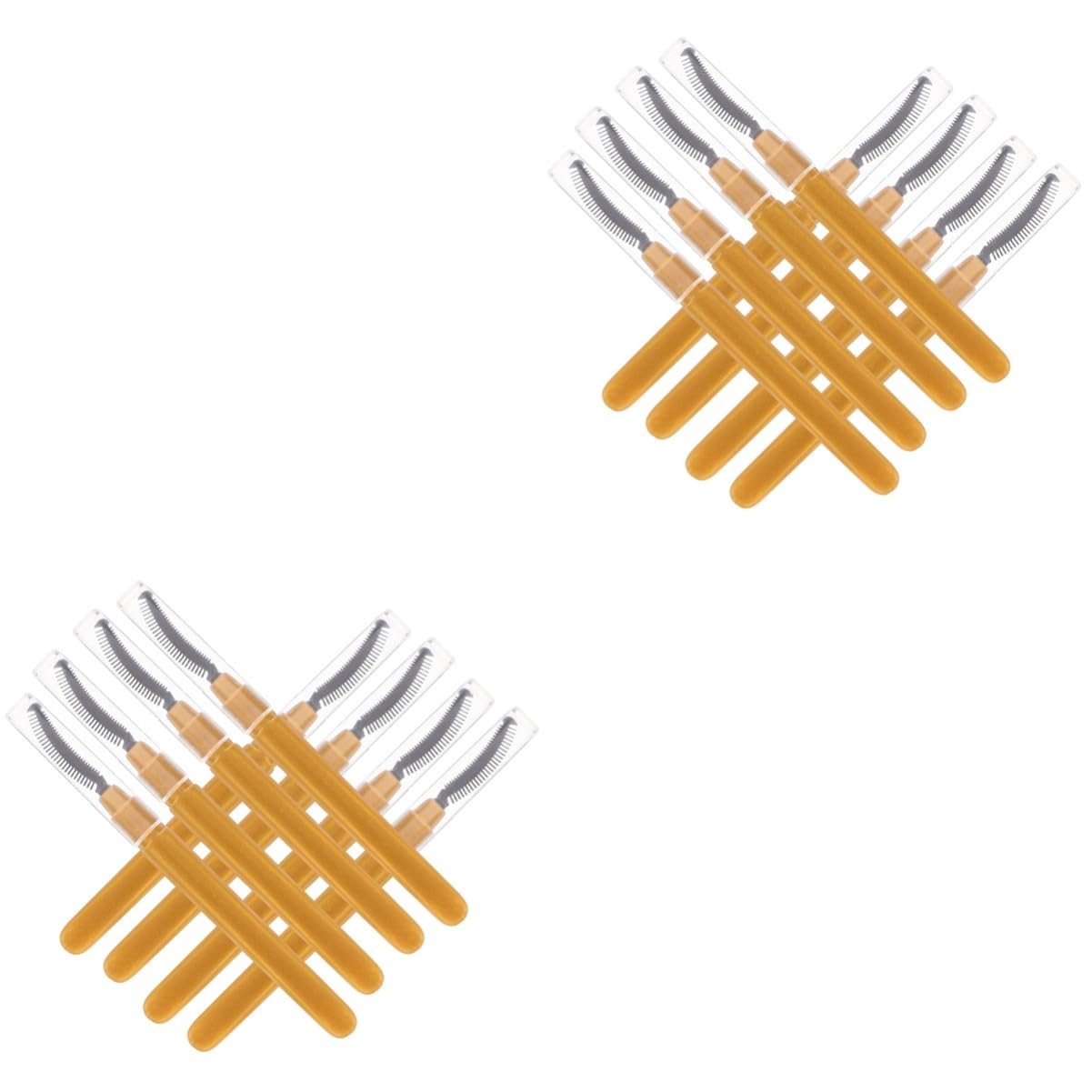 FOMIYES 2sets Travel Makeup Brush Set Eye Brush Sets for Makeup Portable Silicone Bristles 8pcs*2