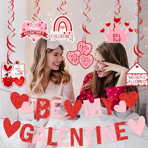Galentines Day Banner Be My Galentine Banner Galentines Day Decorazioni San Valentino Ghirlanda Per San Valentino Decorazioni Per Feste - 2