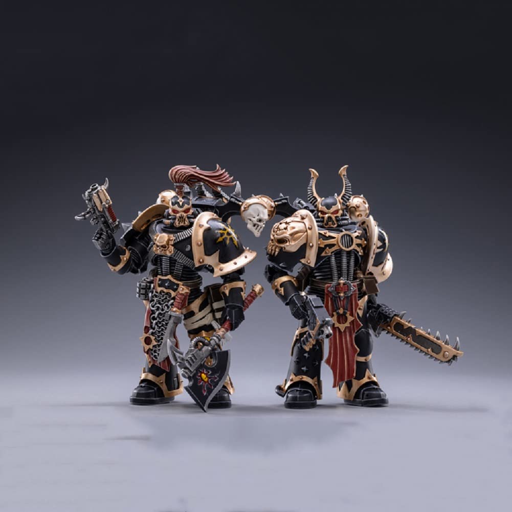 Pipigirl JoyToy 40K Genuine License 1/18 Soldier Action Figures, 4inch Army Military Extreme Warrior Models Kits(Pmaris Space Marines Black Templars) — view 10