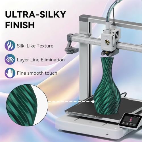 Image of Kingroon PLA Filament, Multicolor Silk PLA Filament, Tri Color 3D Printer Filament, 1.75 mm, Dimensional Accuracy + /- 0.03 mm, 1kg Spool(2.2lbs), Black Green Gold