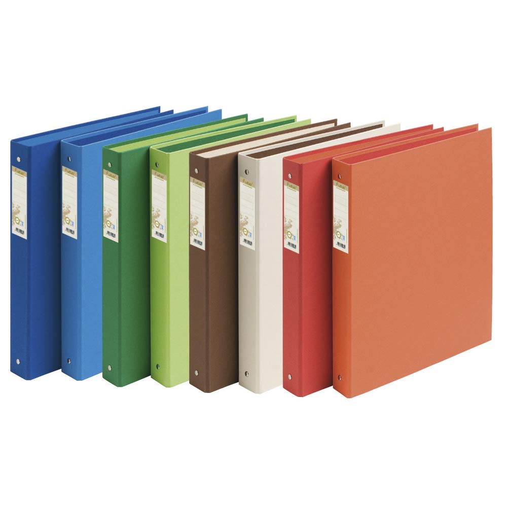 Exacompta 51980E Ringbuch (Recycling-Karton, 4 Ringe, Rücken 40mm, DIN A4) 10er Pack zufällige farben