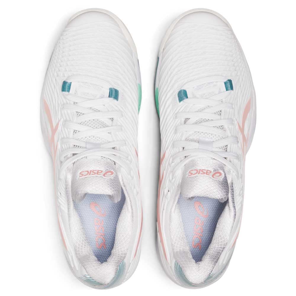 ASICS Donna Solution Speed FF 2 AC Scarpe da Tennis Scarpa per Tutte Le Superfici Bianco - Rosa