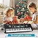 61 keys keyboard piano, Electronic Digital Piano with Built-In Speaker Microphone, Portable Keyboard Gift Teaching for Beginners, electric piano for kids