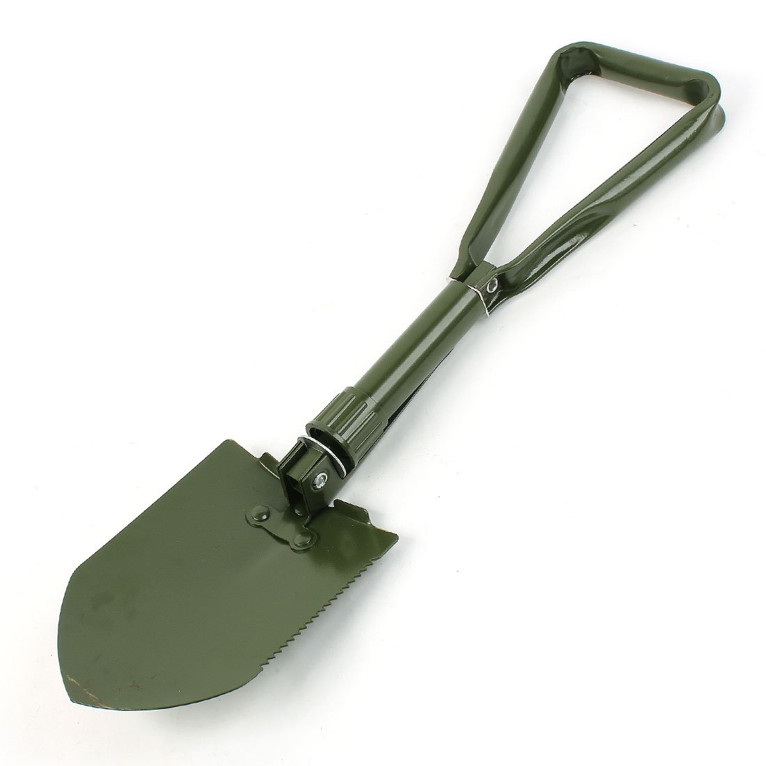 Ruilogod Camping Portable Multi Purpose pieghevole pala Army Green