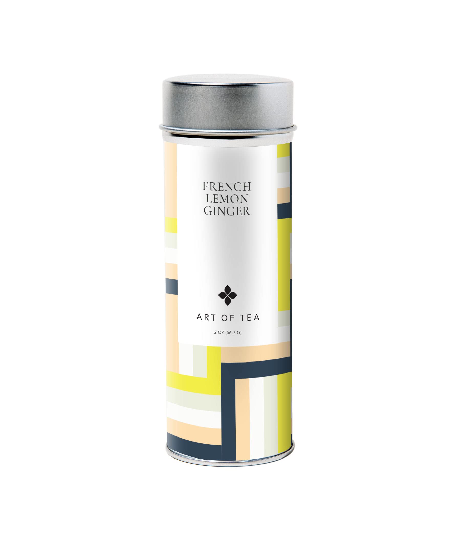 Organic French Lemon Ginger 1.5oz Herbal Tea | Artisan Loose Leaf Tea Tin