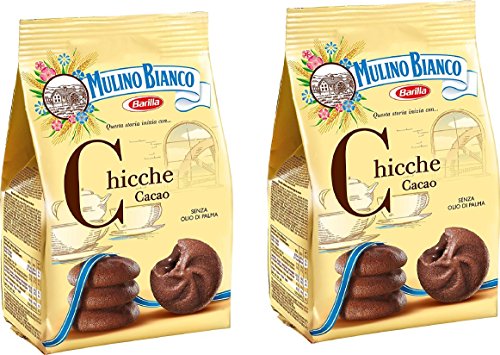 Mulino Bianco: "Chicche" Shortcake Ripieno Di Crema Di Cacao - 200 G (Confezione Da 2)