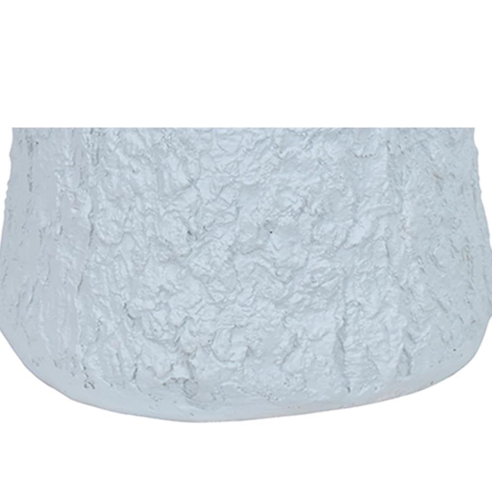 Supporto Piede per Albero di Natale Verde o innevato Tronco Bianco h 24 Base in vetroresina Supporto Realistico Elegante Albero Max Altezza cm 150/180