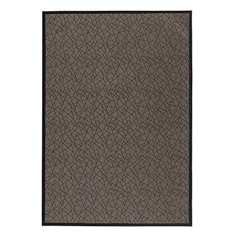 LOLAhome Alfombra vinílica de PVC de salón para Exterior marrón contemporánea Cover