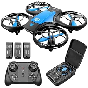 4DRC Mini Drohne für Kinder Handbetriebener RC Quadcopter mit 3 Batterien Längere Flugzeit, Höhenhaltung, Headless-Modus, Throwing GO, 3D Flip und 3 Geschwindigkeitsmodi Flugzeug für Anfänger, Blau