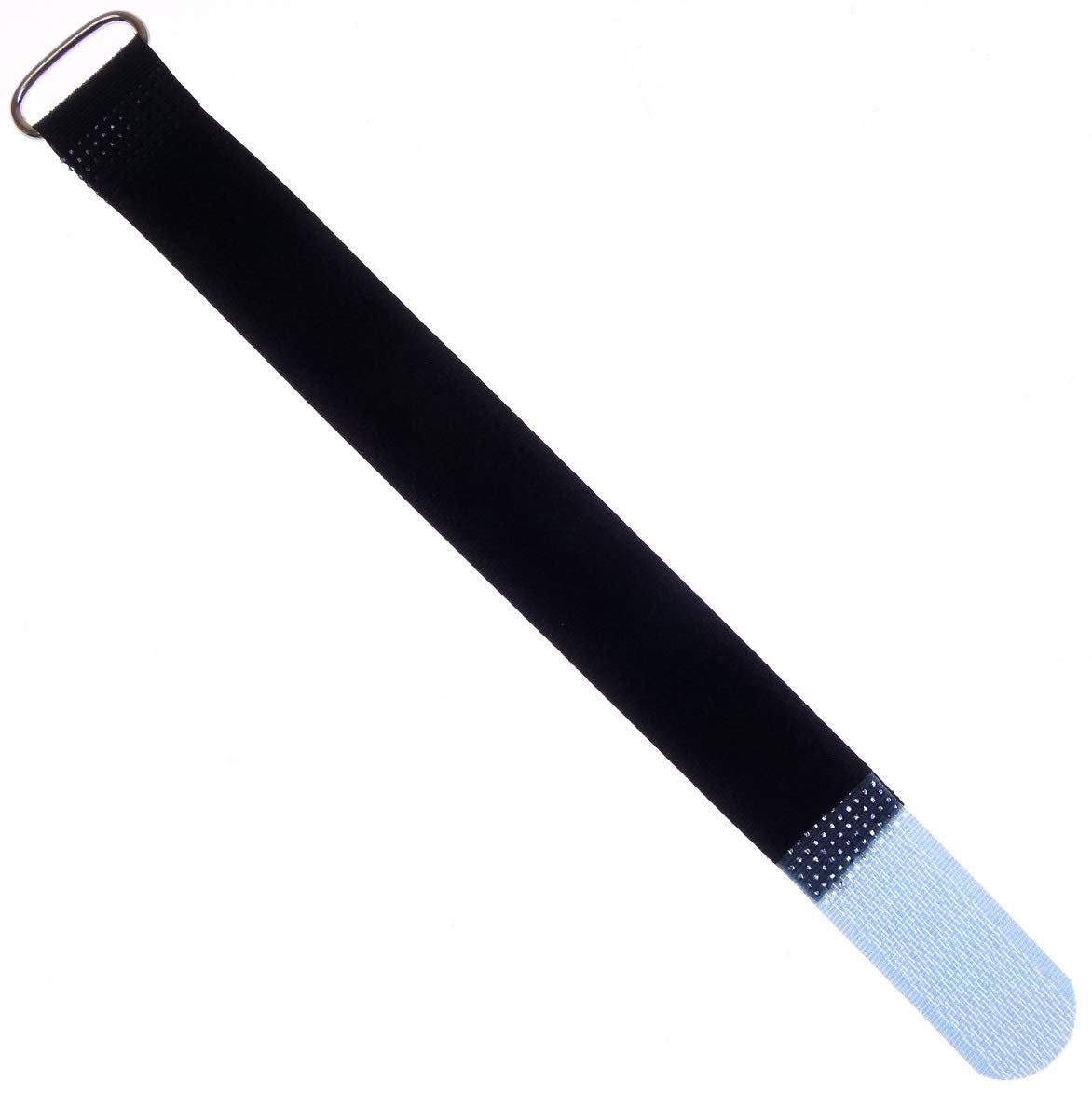 50 Klettband-Kabelbinder 20 Cm X 20 Mm – Blau Mit Metallöse, Von Bie-Tec