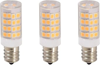 Anyray 3-LED Light Bulbs E12 110V Replacement for 22002263 Refrigerator or Dryer Light Bulb Cool White 6000K