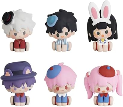 Link Click- Tokiko Kizai Series Soft Vinyl Figure Sold in Box Set of 6, Character Cute Toy, Official Merchandise
