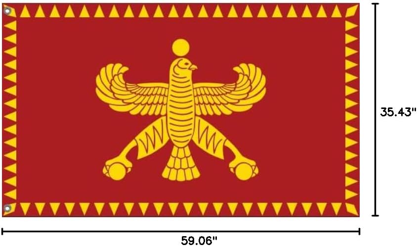 Flag of The Achaemenid Empire | Unique Design Print | Made in EU (3x5 Ft / 90x150 cm)