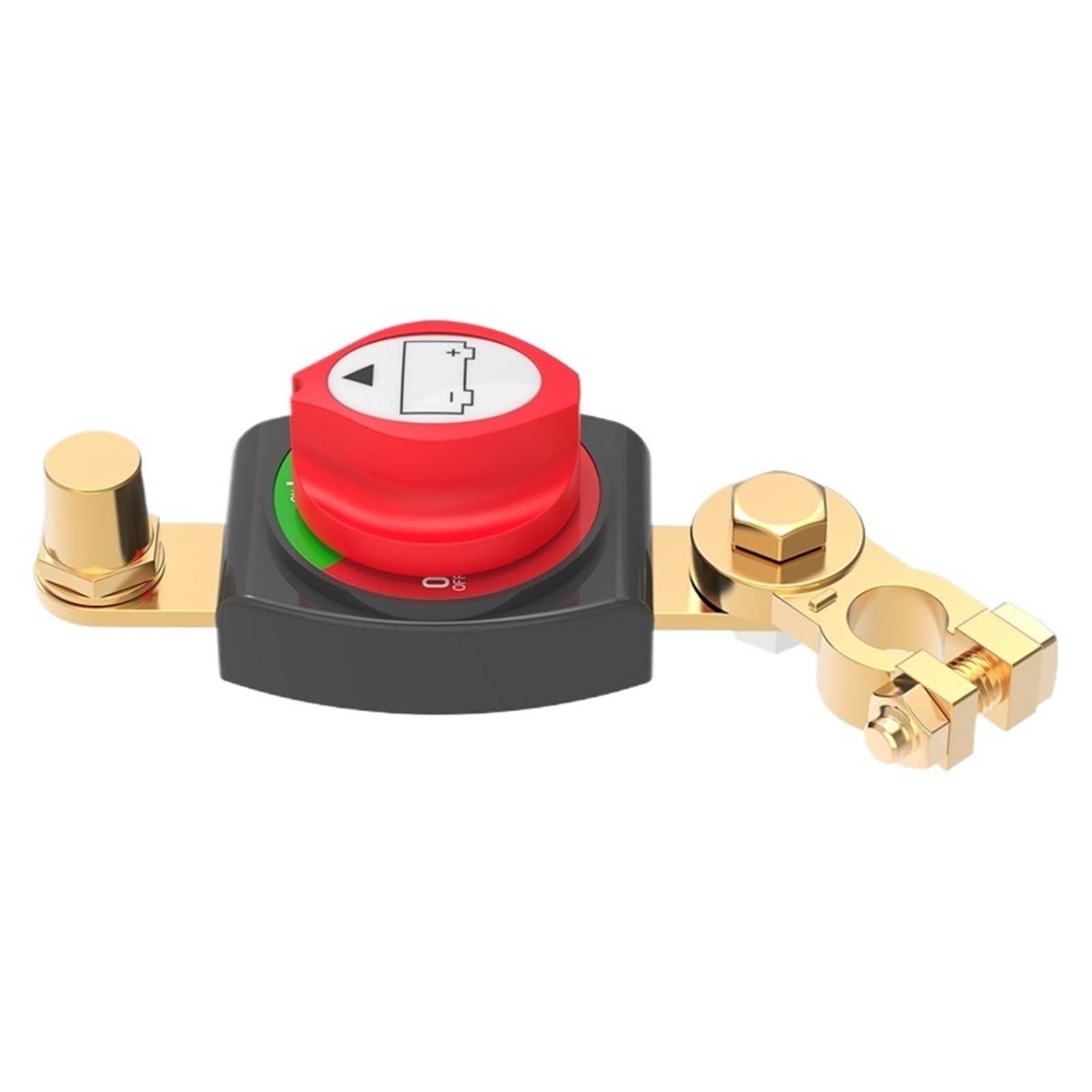 Interruttore di batteria con morsetto negativo in ottone, 1 pz. 275A, interruttore principale di interruzione 'alimentazione della batteria for impieghi gravosi, 12-48 V, for auto e camper.