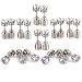 Produktbild TONVER 9 Paar Licht Up LED Ohrstecker Halloween blinkende Blink Edelstahl Ohrstecker Dance Party Unisex für Männer Frauen