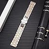 BINLUN Stainless Steel Watch Bands Premium Solid Replacement Watch Straps for Men & Ladies 6 Color(Gold, Silver, Black, Rose Gold, Gold Tone, Rose Gold Tone) 13 Size (12mm - 24mm) #2