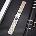 BINLUN Stainless Steel Watch Band High-end Replacement Watch Band 7 Color for Women Men(Gold, Silver, Black, Rose Gold, Gold Tone, Rose Gold Tone, Black Tone) 13 Size (12mm - 24mm)
