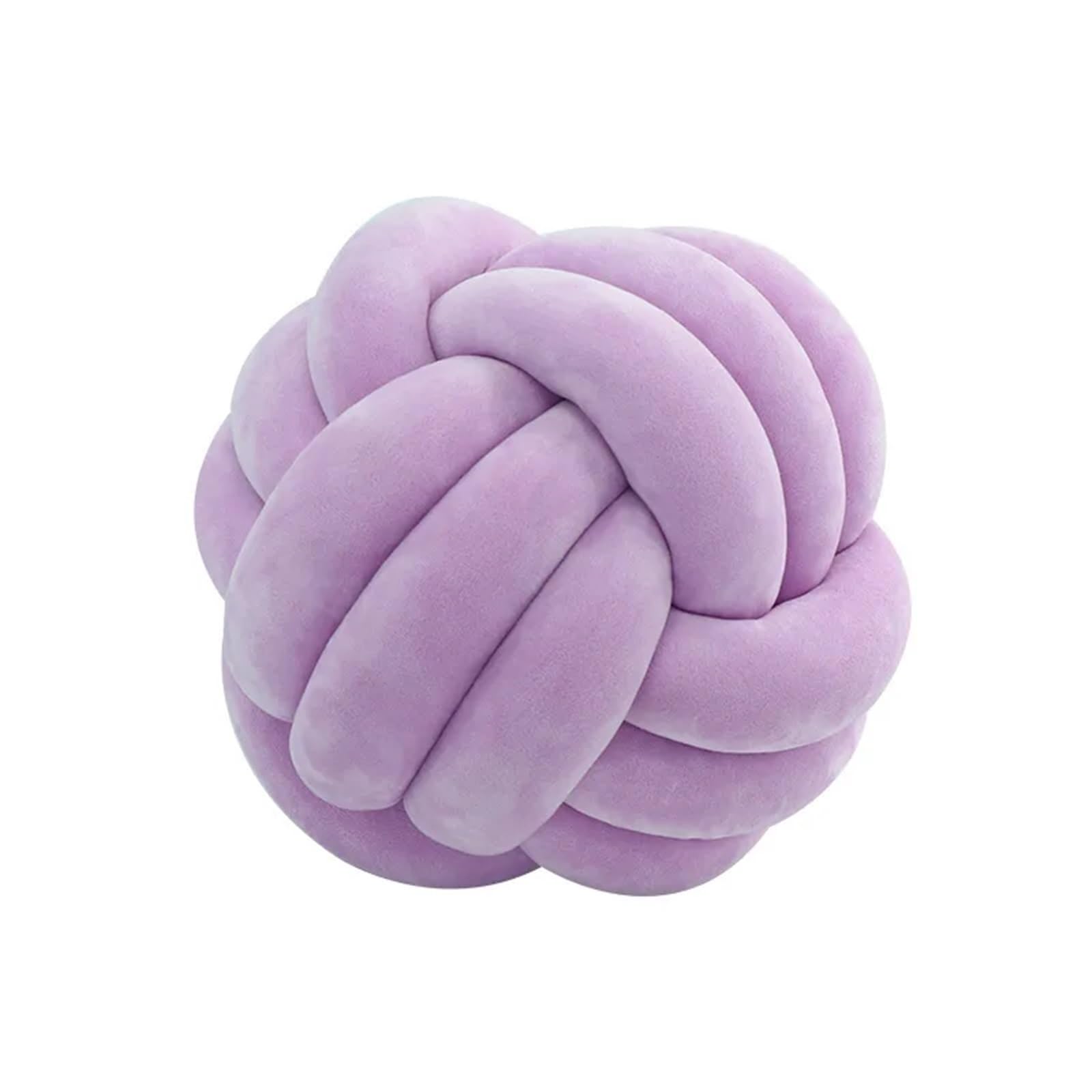 ZHSOAO Three Strand Rope Knotted Hand Woven Round Ball Bedside Fabric Pillow Sofa Throw Waist Cushion for Couch, Sofa, Bedroom(Color7)
