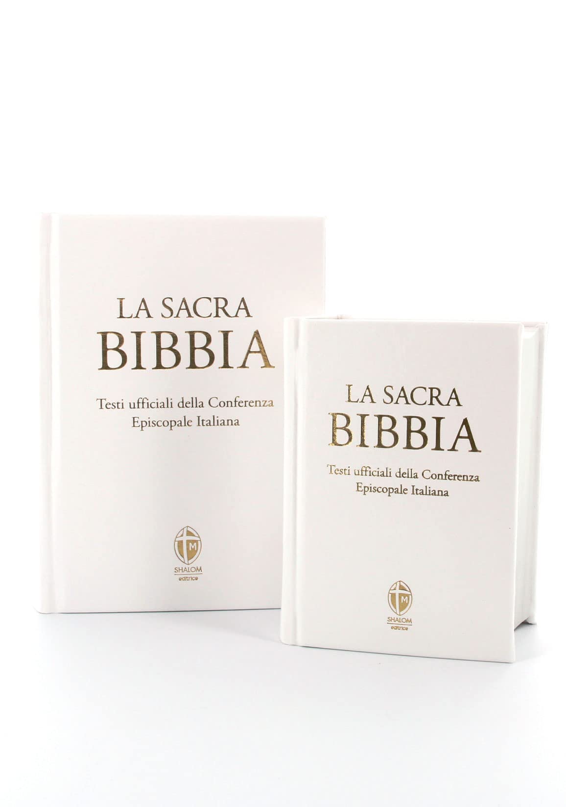 La Sacra Bibbia. Ediz. grande a caratteri grandi. Ecopelle bianca
