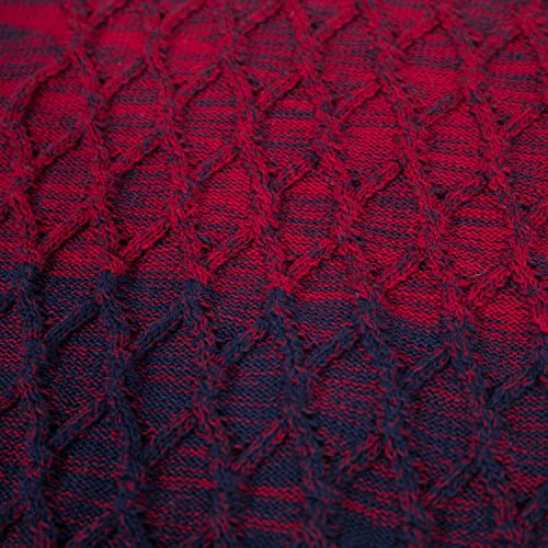 Image of BOBOYOYO Boys Sweaters 100% Cotton Cable Knit Kids Sweater Striped Pullover