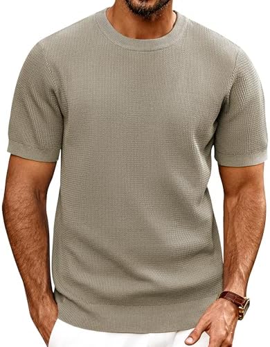 PJ PAUL JONES Mens T-Shirts Knit Short Sleeve Crewneck Shirt Casu...